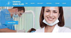 Desktop Screenshot of dentaljobsplus.com