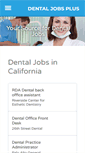 Mobile Screenshot of dentaljobsplus.com